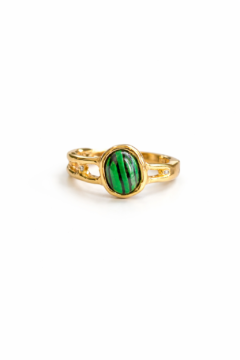 GREEN AND GOLD RING