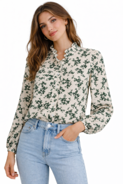 GREEN FLOWER SHIRT