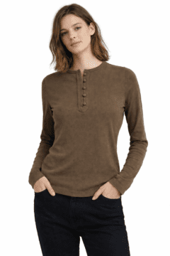 OLIVE GREEN HENLYSHIRT