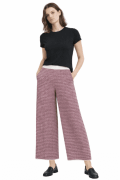 CROPPED COLORED BLOCK PANTS
