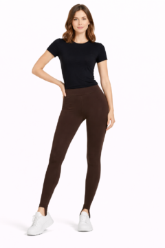 BROWN SILKY LEGGING