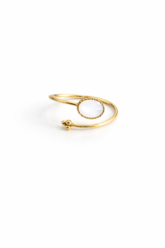 WHITE AND GOLD RING