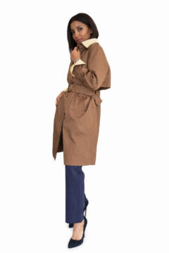 COFFEE TRENCH COAT
