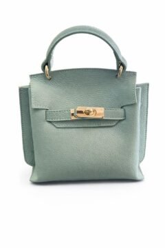 MINTED GREEN H LEATHER