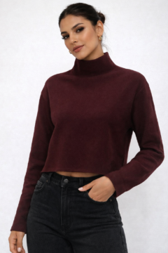 BURGUNDY SWEATER