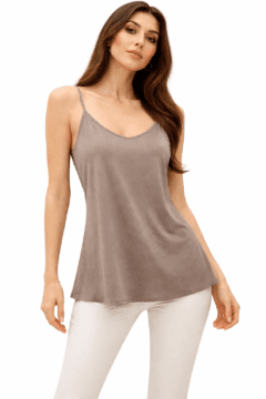 WARM GREY VISCOSE TOP