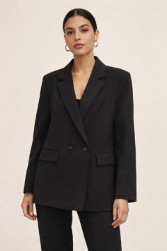 BLACK OVER SIZE VESTE