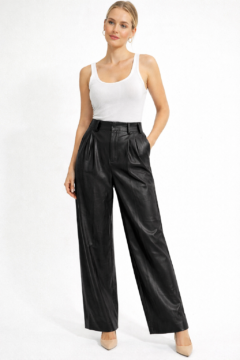 BLACK LEATHER PANT