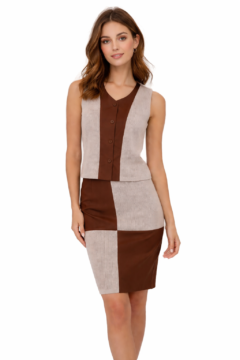 BROWN VISCOSE CO ORD SET