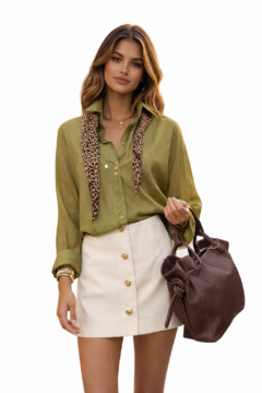 TENCEL GREEN SHIRT