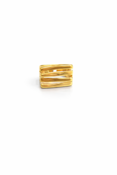 TRIPPLE BAR GOLD RING
