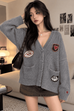 CARDIGAN BADGED