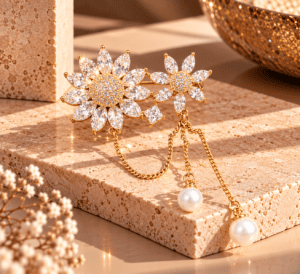 SWA FLOWER BROOCH