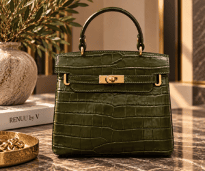 GREEN CROCO BAG
