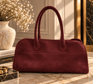 RECTANGULAR SUEDE BAG