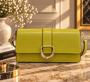 LIME LEATHER BAG