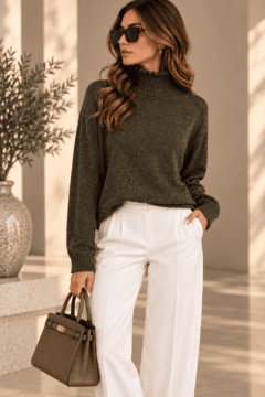 GREEN GLITTERED TOP